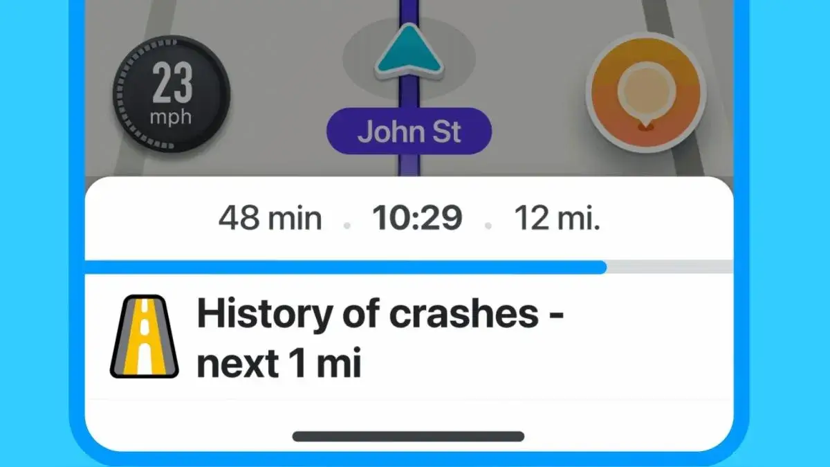 Google está utilizando inteligencia artificial en Waze para enviar alertas sobre el historial de accidentes en carreteras peligrosas