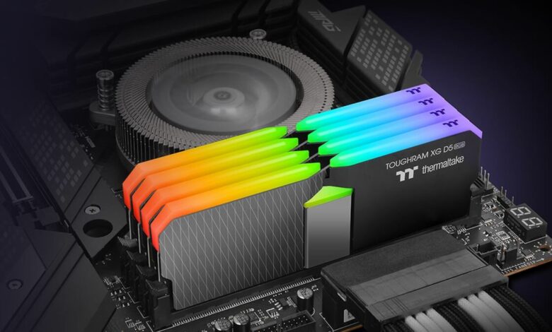 Thermaltake Presenta sus Memorias DDR5 Toughram XG RGB D5 a 8.000 MHz